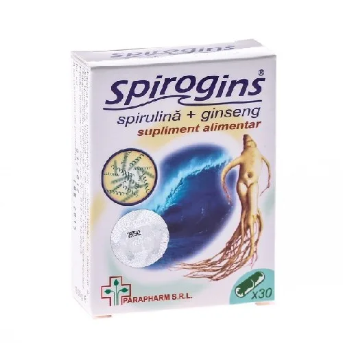 Spirogins Spirulina+Ginseng 30cps Parapharm