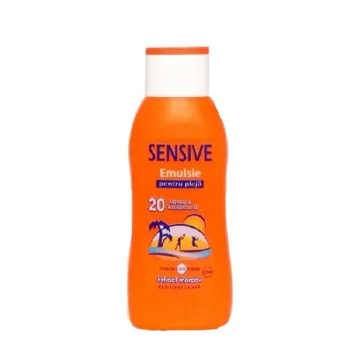 Emulsie Plaja SPF20 Extract Morcov 250ml Sensive