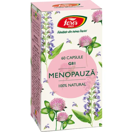 Capsule Menopauza  60cps (formula noua) Fares