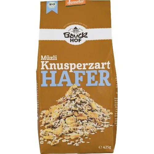 Musli crocant cu ovaz, neindulcit, 425g, Bauck Hof