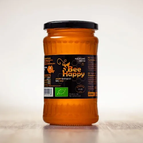 Miere Poliflora Ecologica 500g Bee Happy