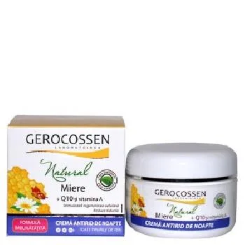 Crema Antirid Noapte Miere Q10 100ml Gerocossen