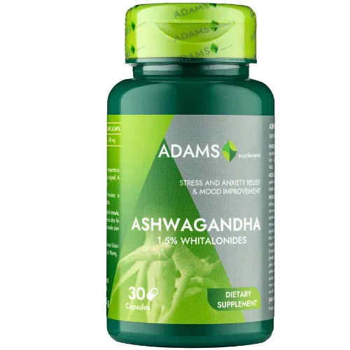 Ashwagandha 400mg, 30cps, Adams Supplements