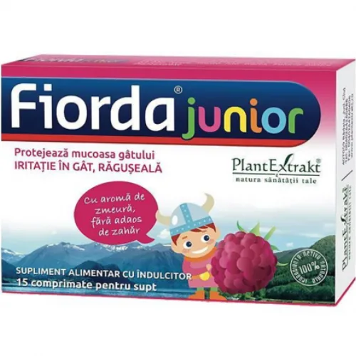 Fiorda Junior de Zmeura de Supt 15cpr Plantextract