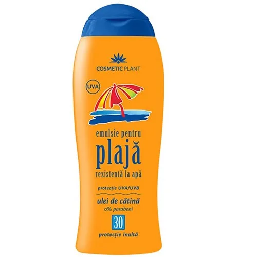 Emulsie Plaja Spf30 Rezistenta La Apa 200ml Cosmetic Plant