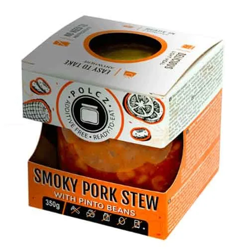 Tocana de Fasole cu Ceafa Afumata 350gr Polcz