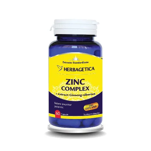 Zinc Complex Organic 60cps Herbagetica