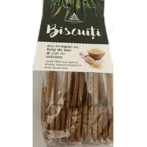 Biscuiti cu Fulgi de Mei si Ulei de Masline Eco 250G Moringa