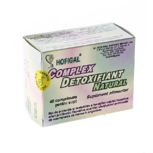 Complex Detoxifiant Natural 40cpr Hofigal