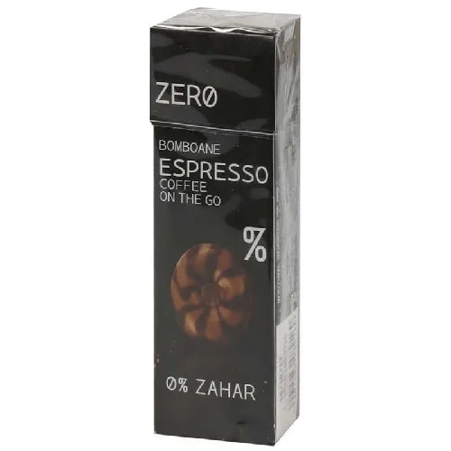 Bomboane Zero fara zahar cu aroma de Espresso, 32gr, Zero