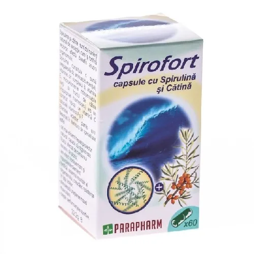 Spirofort Spirulina+Catina 60cps Parapharm