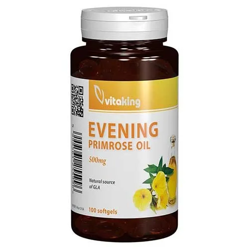 Evening Primrose Oil (Ulei De Primula) 500mg 100cps, Vitaking