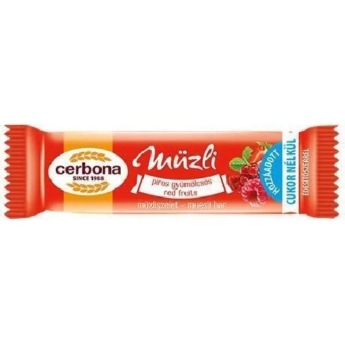 Baton Cereale Fructe Rosii, 20g