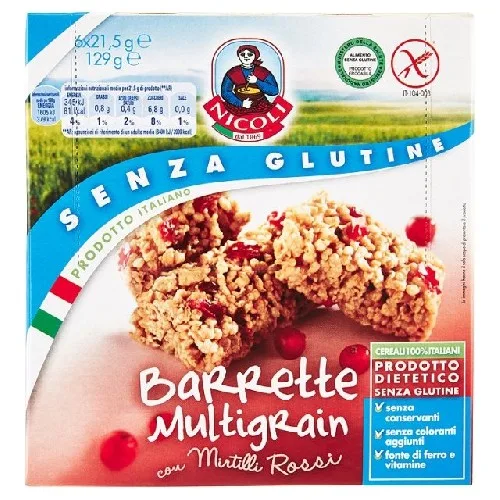 Molino Baton Multicereale Fructe Rosii 129gr