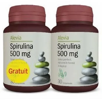 Spirulina 500mg 30+30cps Alevia