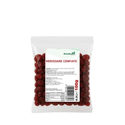 Merișoare confiate, 100 g, Depal