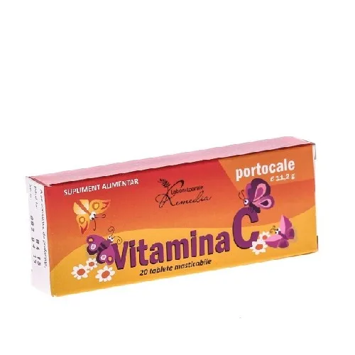 Vitamina C Portocale 100mg 20cpr Remedia