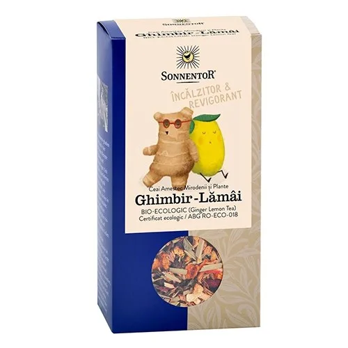 Ceai Ghimbir cu Lamaie Eco 80gr Sonnentor