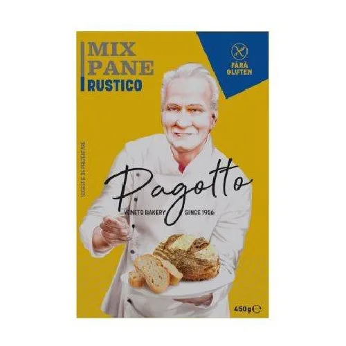 Mix Paine Rustico fara Gluten 450g Pagotto