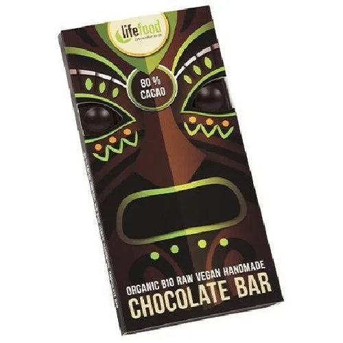 Ciocolata cu 80% Cacao Raw Bio 70g Lifefood