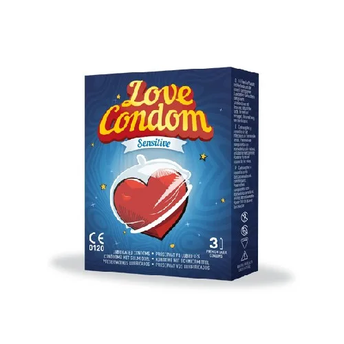 Love Condom Sensitive 3 condoms, CosmoPharm