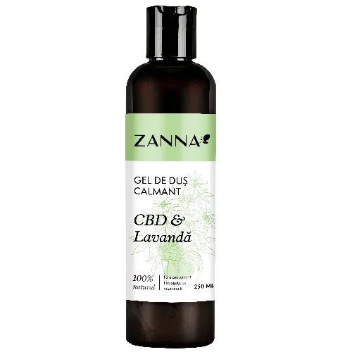  Gel de dus Calmant cu CBD & Lavanda, 250ml, Zanna