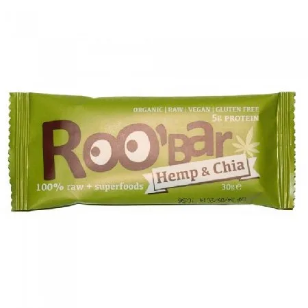 Baton Roobar Chia&Canepa Eco 30gr Dragon Superfoods