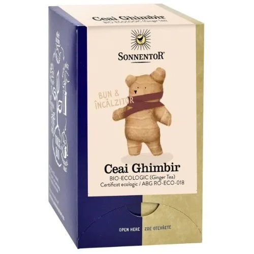 Ceai Ghimbir, Eco, 18 plicuri, Sonnentor