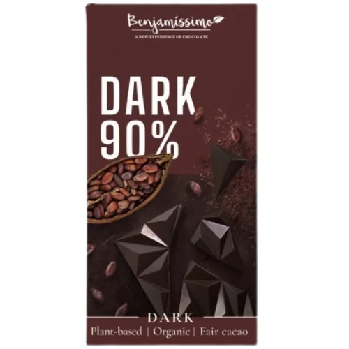 Ciocolata Piramida Neagra 90% Eco 60g Benjamissimo