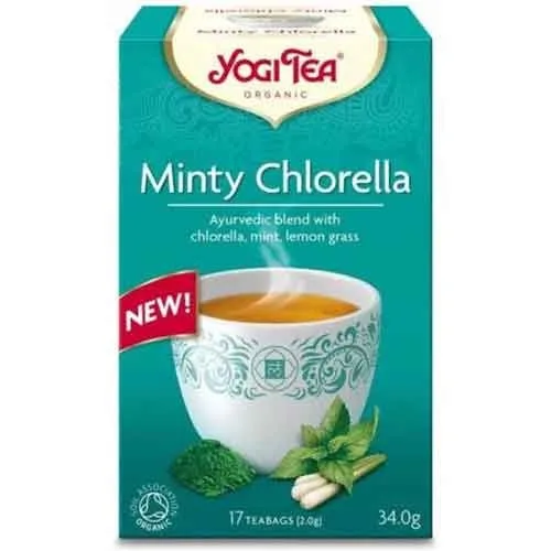 Ceai Menta si Chlorella Yogi Tea, 17pl, Pronat