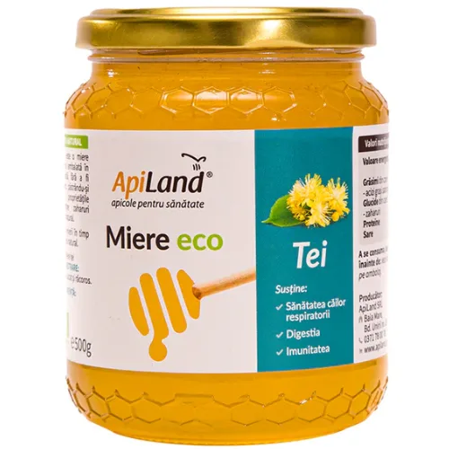 Miere Tei Eco 500g, Apiland