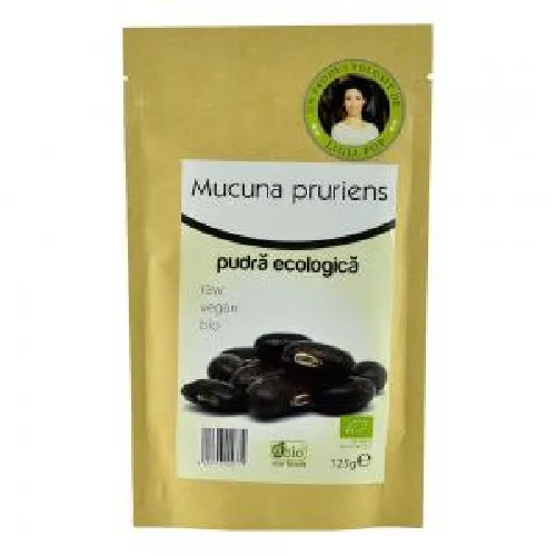 Mucuna Pruriens Pudra Raw, Bio, 125gr, Obio