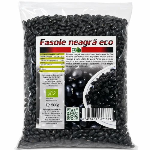 Fasole Neagra Eco 500gr Deco Italia