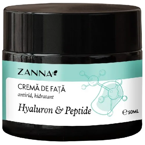 Crema de fata cu Acid Hialuronic si Peptide, 50ml, Zanna