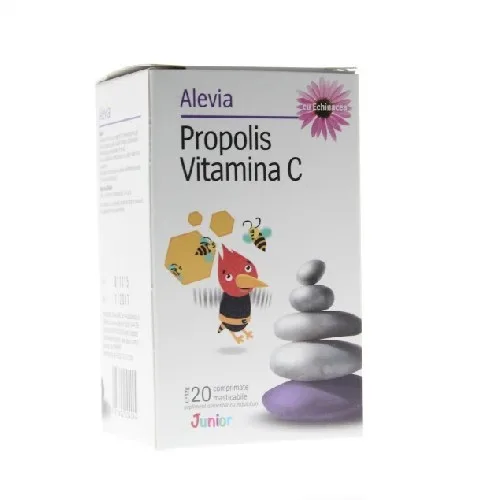 Propolis Vitamina C cu Echinacea Junior 20cpr masticabile Alevia