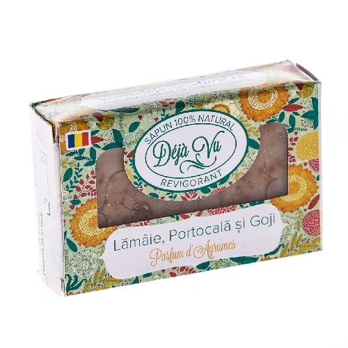 Sapun Natural Lamai, portocala si Goji 90gr Deja Vu