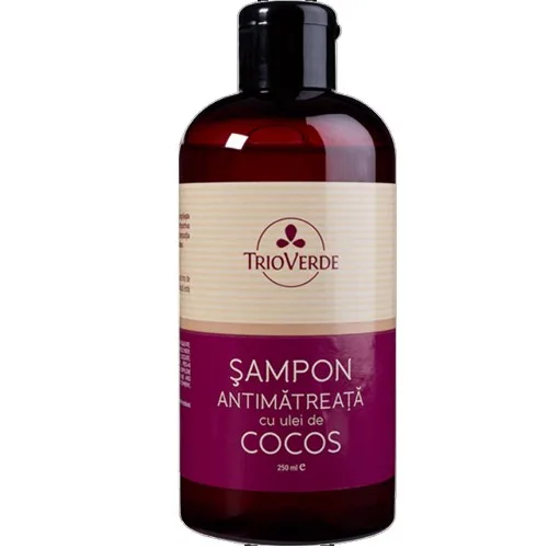 Sampon Antimatreata cu Ulei de Cocos 250ml Trio Verde