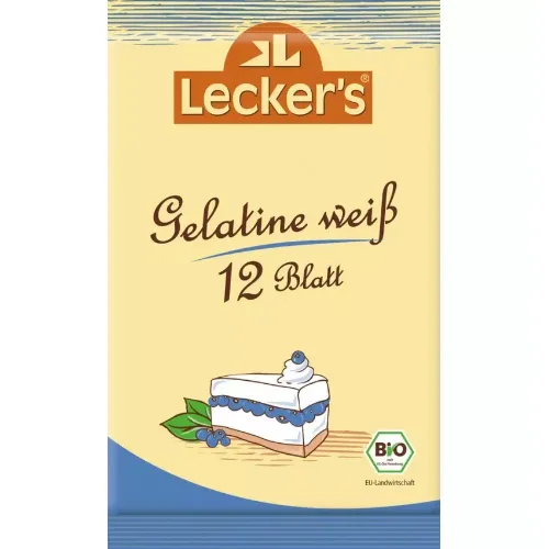 Gelatina Alba Bio 20g, Lecker`s
