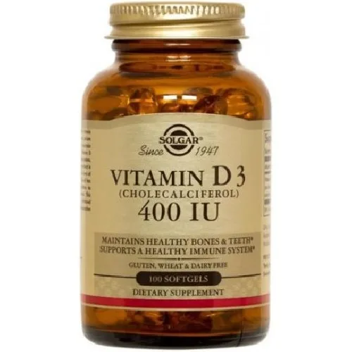 Vitamin D3 400UI Softgels 100cps Solgar
