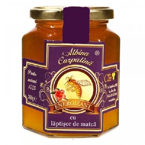 Miere cu Laptisor de Matca 360gr Apicola Pastoral Georgescu