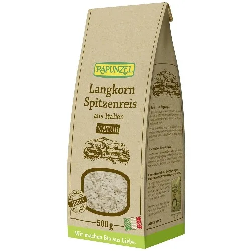 Orez natur cu bob lung, 500g, Rapunzel