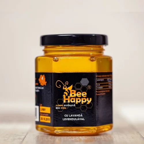 Miere de Salcam cu Lavanda, 250g, Bee Happy