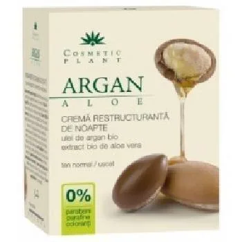 Crema Restructuranta Noapte Ulei Argan & Aloe 50ml Cosmetic Plan