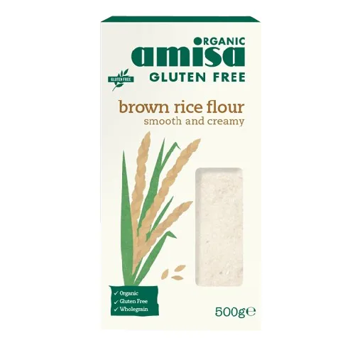 Faina de Orez Brun Bio Fara Gluten 500gr Amisa