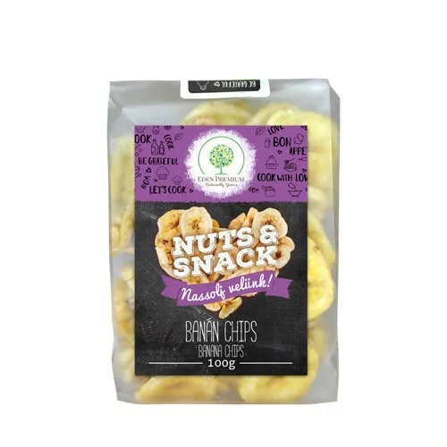Chips Banane Nuts and Snacks 100gr, Eden 