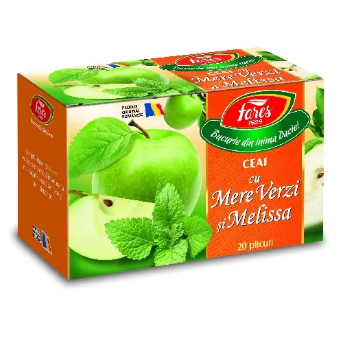 Ceai Aromfruct Mere Verzi 20plicuri Fares
