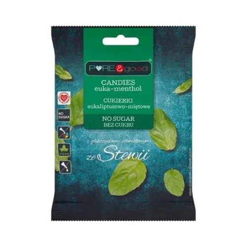 Bomboane cu Eucalipt si Menta, fara zahar, 50 g