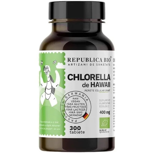 Chlorella Bio de Havaii, 400mg, 300tb, Republica Bio