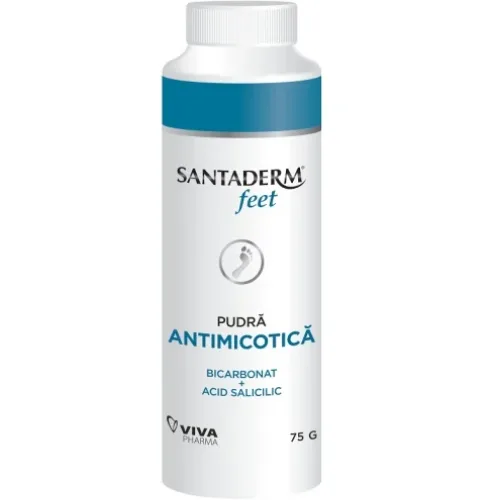 Pudra Antimicotica Bicarbonat + Acid Salicilic 75gr Santaderm