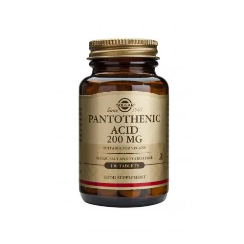 Pantothenic Acid, 200mg, 100cps, Solgar